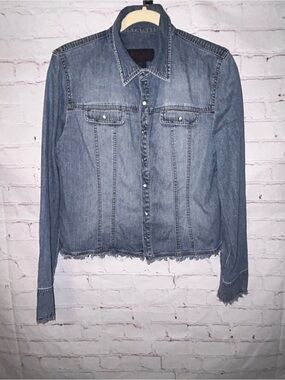 Ralph Ralph Lauren plaid label denim shirt women’s size L